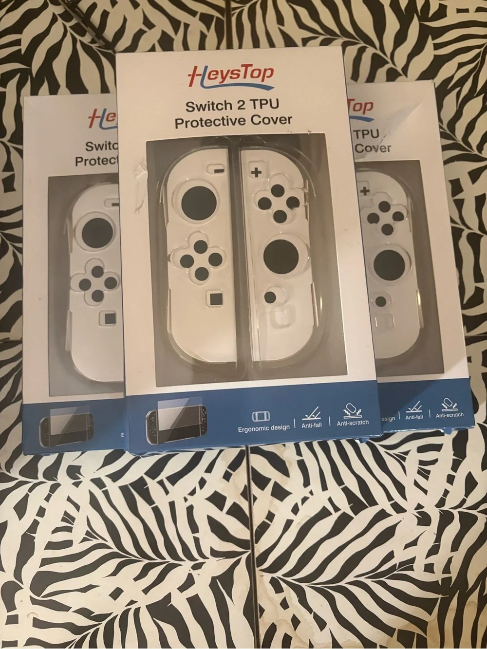 White TPU Protective Cover for Nintendo Switch 2 set of 3 new